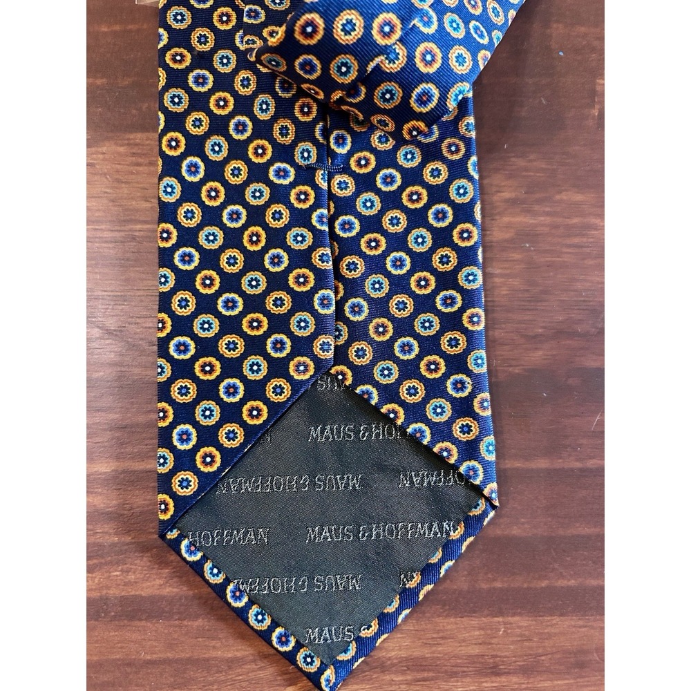 MAUS & HOFFMAN Men's 100% Silk Necktie ITALY Designer NEW! MSRP‎ $95